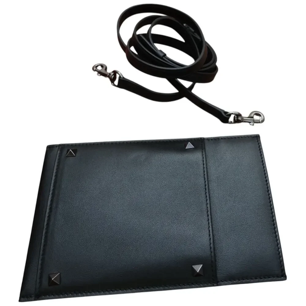 VALENTINO GARAVANI Rockstud Leather Phone Case Crossbody